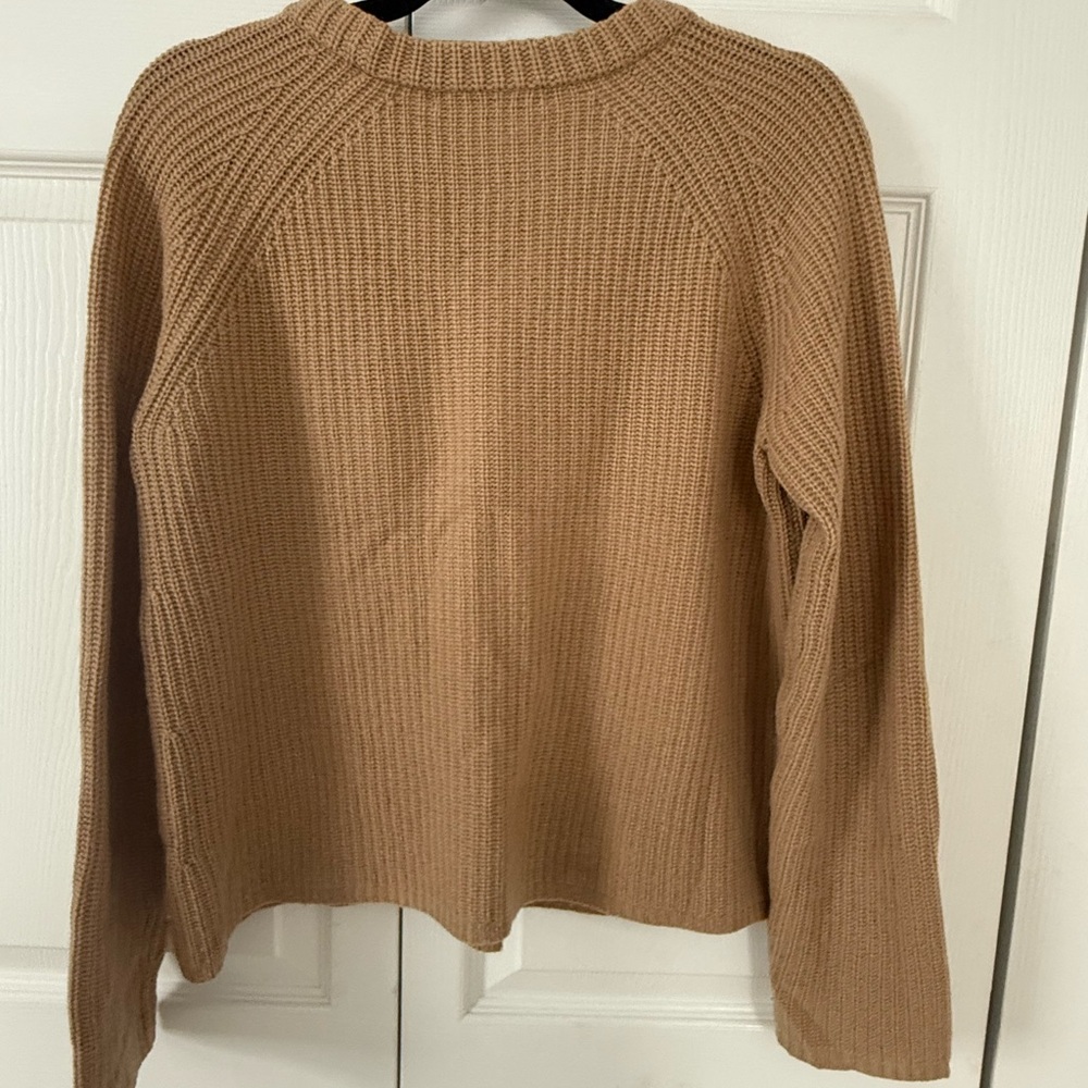 Jenni Kayne Cashmere Fisherman Camel size M - Picture 3 of 5